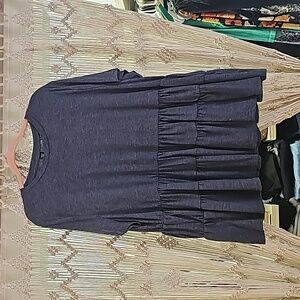 Blue/Gray blouse (3 For $20)